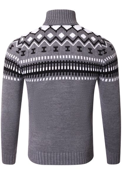 Reslad Strickpullover Reslad Rollkragenpullover Herren Grobstrick günstig online kaufen
