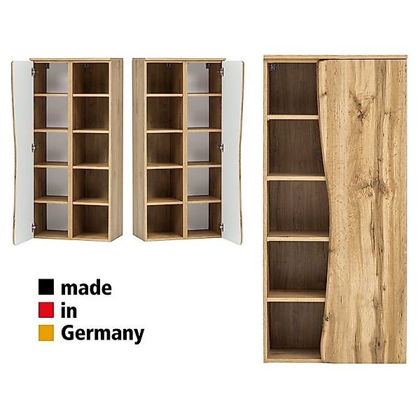 Badezimmerschrank mit Regal 60 cm KAHLA-03 in Wotan Eiche Nb., B/H/T: ca. 6 günstig online kaufen