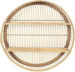 habeig Wandregal Bambus Wandregal Regal rund günstig online kaufen