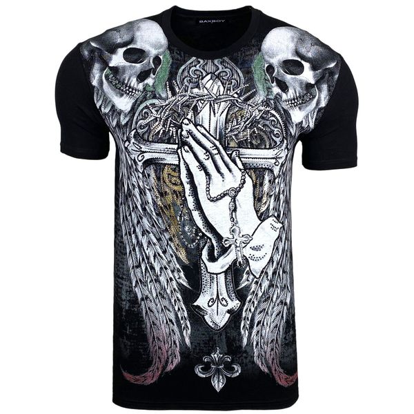 Baxboy T-Shirt Baxboy Totenkopf T-Shirt günstig online kaufen