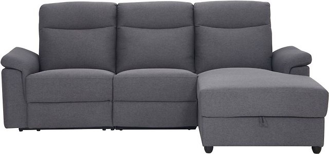 Home affaire Ecksofa BRIONNE, L-Form, 255cm, elektrische Relaxfunktion, mit günstig online kaufen