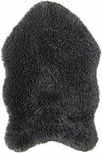 Andiamo Fellteppich "Alpa" fellförmig 35 mm Höhe Kunstfell, Uni Farben, seh günstig online kaufen