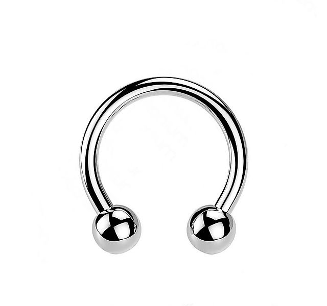 Taffstyle Nasenpiercing Titan G23 Lippenpiercing Hufeisen Universal Silber günstig online kaufen