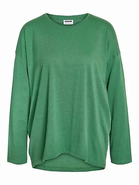 Noisy may Longpullover Lockeres Langarm Basic Shirt NMMATHILDE 5439 in Grün günstig online kaufen