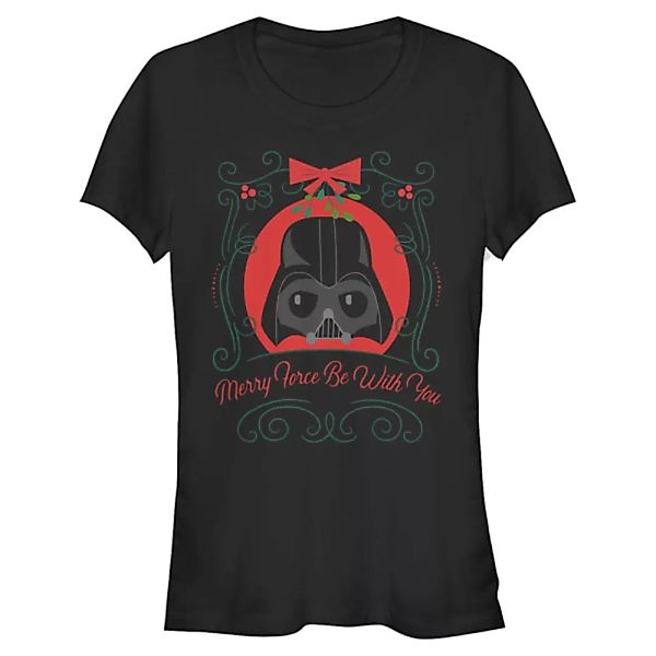 Star Wars - Darth Vader Merry Force - Weihnachten - Frauen T-Shirt günstig online kaufen
