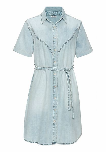 LASCANA Jeanskleid mit Bindegürtel, Ohne Taschen in softer Denimqualität günstig online kaufen