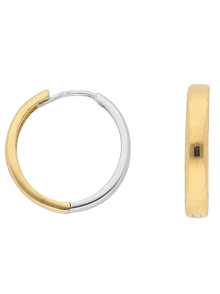 Adelia´s Paar Ohrhänger "1 Paar 333 Weißgold Ohrringe / Creolen Ø 18,5 mm", günstig online kaufen