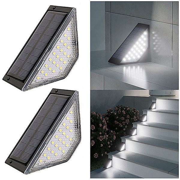 QUBEBU LED Gartenleuchte Solar-Terrassenleuchten, 2/4/6/8/10 Stück, günstig online kaufen