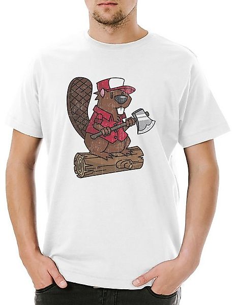 Urban Backwoods Print-Shirt Urban Backwoods Lumberjack Biever Herren T-Shir günstig online kaufen