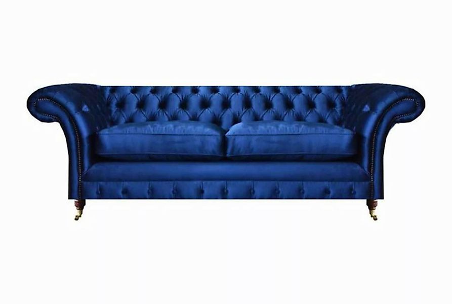 Xlmoebel Sofa Zweisitzer Sofa in Blau - Luxuriöses Chesterfield-Sitzmöbel f günstig online kaufen