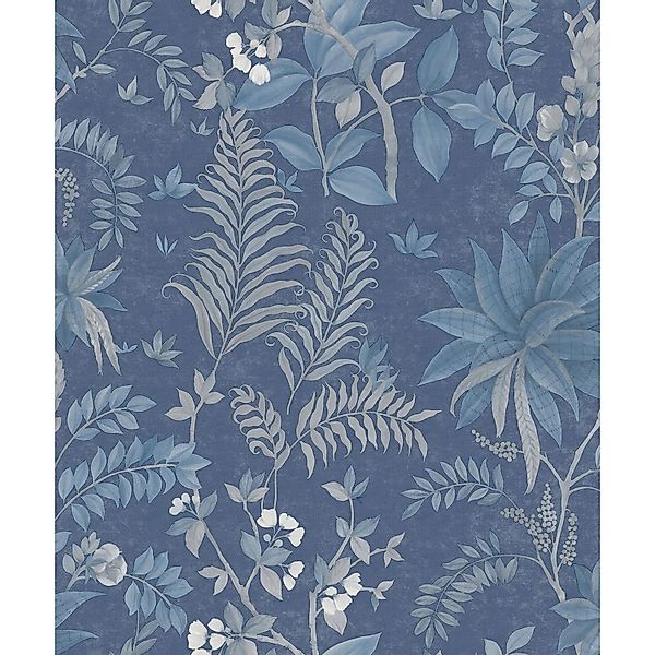 Sanders & Sanders Tapete Tropische Blätter Blau 53 Cm X 1005 M - 640728 günstig online kaufen