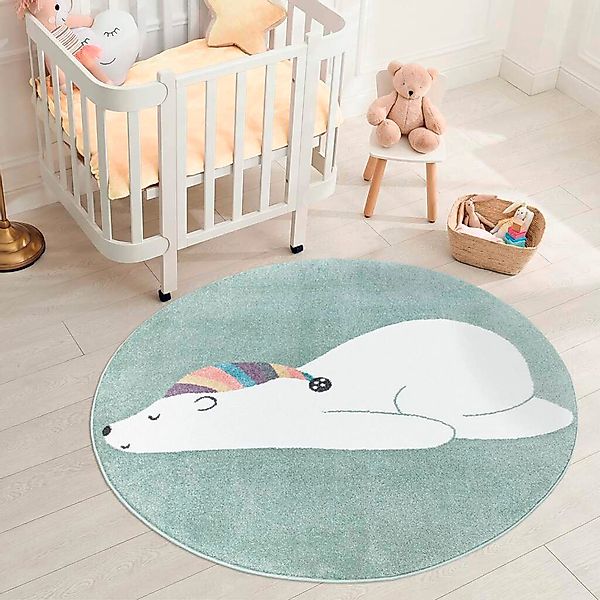 Carpet City Kinderteppich "ANIME921" rund 11 mm Höhe Kinderzimmer Teppich M günstig online kaufen