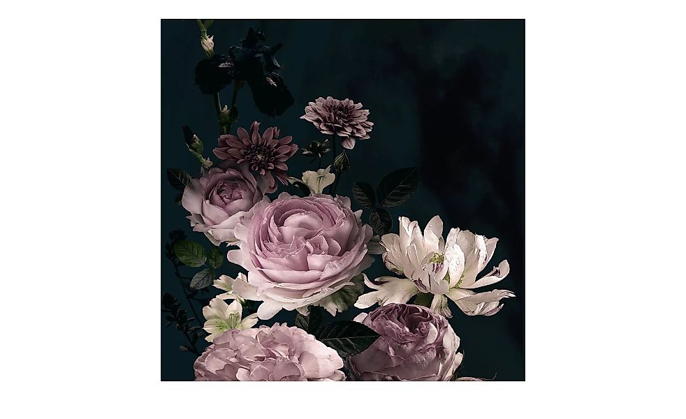 Glasbild 50x50 cm  Baroque Flowers VII - 50 cm - 50 cm - Sconto günstig online kaufen