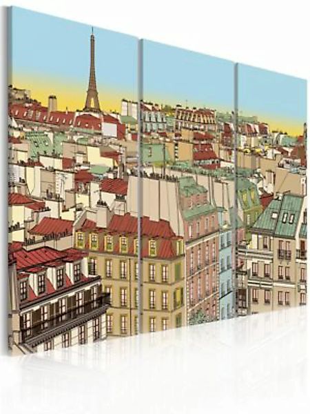 artgeist Wandbild Paris in zuckersüßer Version mehrfarbig Gr. 60 x 40 günstig online kaufen