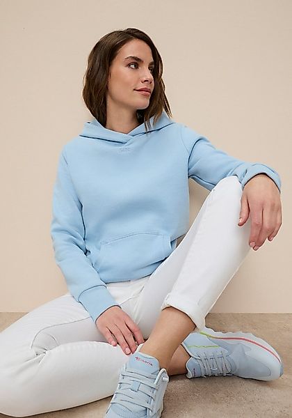 Tamaris Kapuzensweatshirt figurumspielender Schnitt mit Tasche günstig online kaufen