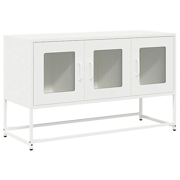 vidaXL TV-Schrank Weiß 100,5x39x60,5 cm Kaltgewalzter Stahl 853343 günstig online kaufen