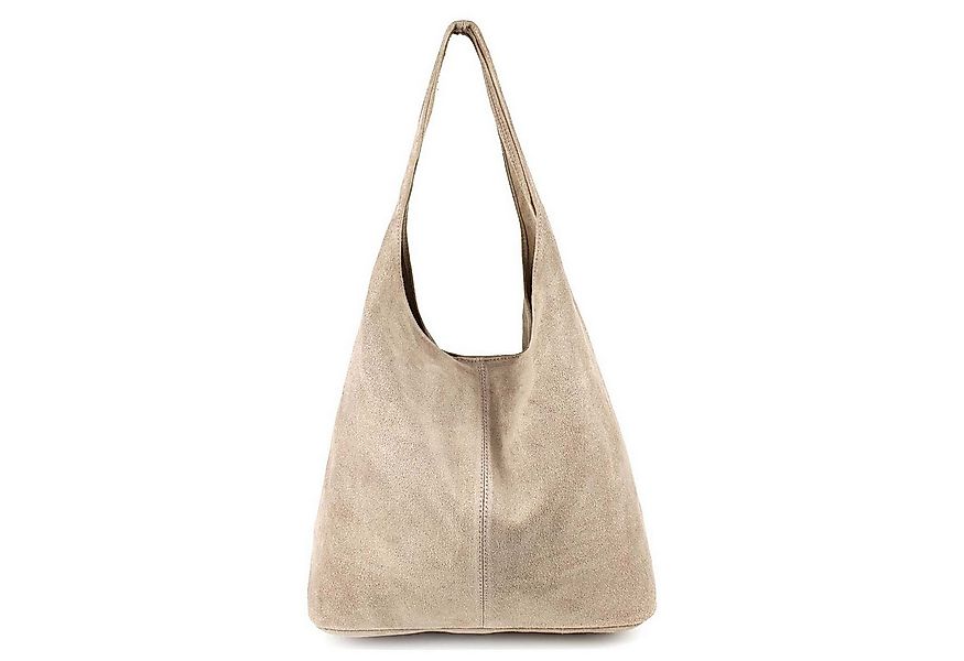 ITALYSHOP24 Schultertasche Made in Italy Damen Leder Wildleder Tasche Umhän günstig online kaufen