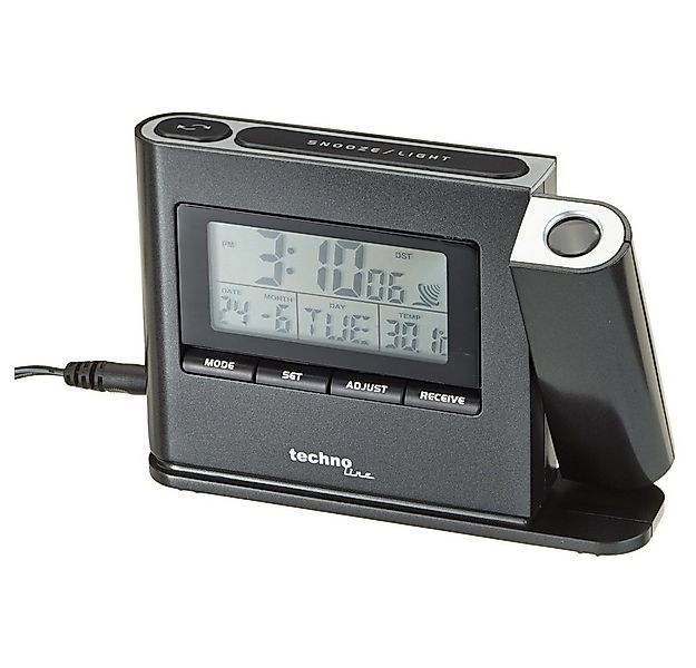 technoline Projektionswecker Technoline WT 519 Funkwecker Anthrazit günstig online kaufen