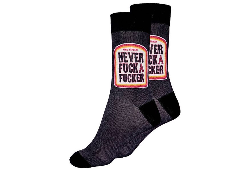 King Kerosin Freizeitsocken King Kerosin Herren Socken "Never Fuck a Fucker günstig online kaufen