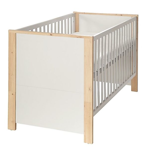 roba® Babybett 70 x 140 cm Vito Boggie - Gitterbett aus Holz mit 3 Schlupfs günstig online kaufen
