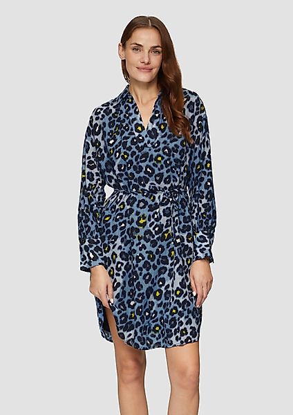 s.Oliver Minikleid Kleid Hemdblusenkleid aus Viskosemix günstig online kaufen