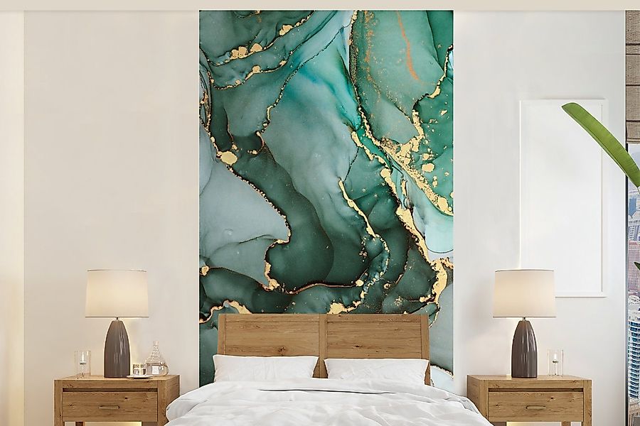 MuchoWow Fototapete Gold - Marmor - günstig online kaufen