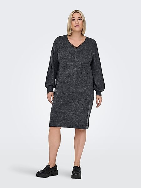 ONLY CARMAKOMA Strickkleid CARMANIFESTA LS V-NECK günstig online kaufen