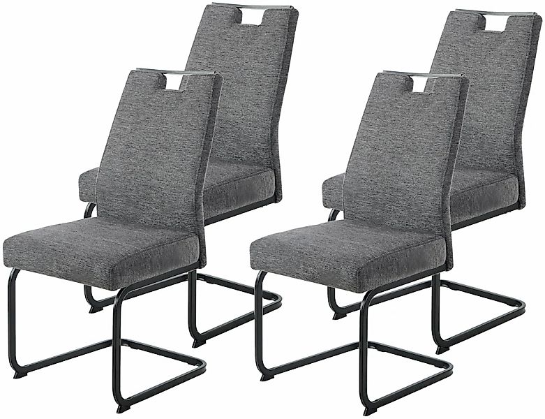 HELA Freischwinger "KERTIN" (Set) 4 Stk.XL Sitzbreite, Griff, Federkorb, 14 günstig online kaufen