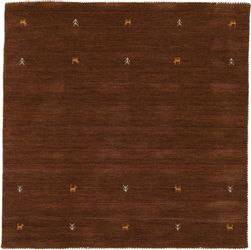 carpetfine Wollteppich "Gabbeh-Uni" quadratisch 15 mm Höhe reine Wolle, han günstig online kaufen