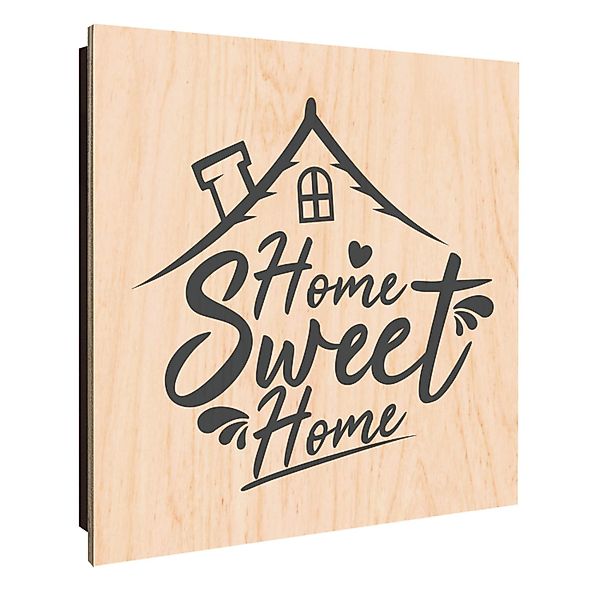 Banjado Großer Schlüsselkasten Holz 30x30cm Schwarz Scharnier Links 50 Hake günstig online kaufen