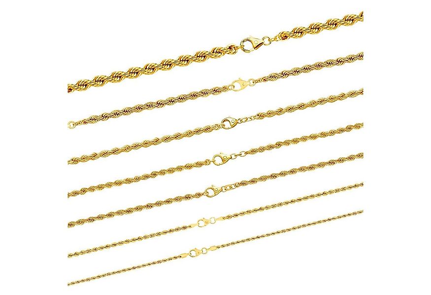 HOPLO Goldkette Goldkette Kordelkette Länge 19cm - Breite 2,7 mm - 585 - 14 günstig online kaufen