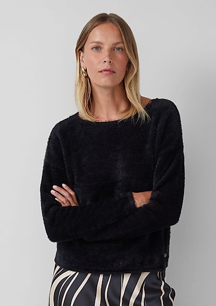 s.Oliver Longpullover Strickpullover Flauschiger Pullover mit günstig online kaufen