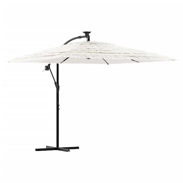 vidaXL Sonnenschirm Sonnenschirm mit Stahlmast Weiß günstig online kaufen