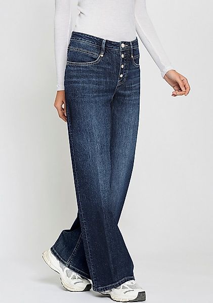 GANG Weite Jeans 94MEDINA WIDE mit Knopfverschluss - angelehnt an die Ameli günstig online kaufen