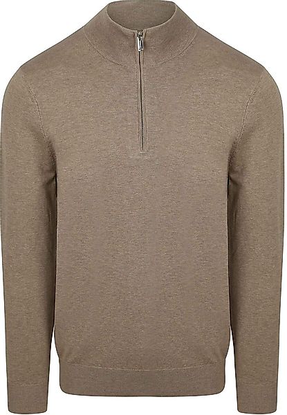Profuomo Half Zip Pullover Luxury Beige - Größe XL günstig online kaufen