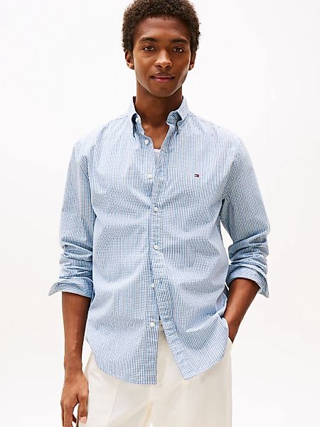 Tommy Hilfiger Langarmhemd "FLEX POPLIN SMALL TARTAN SHIRT", regular fit, k günstig online kaufen