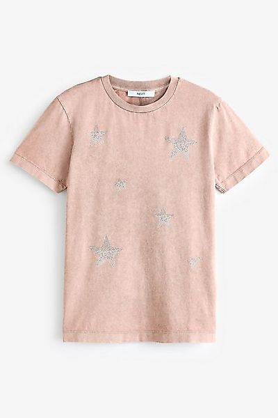Next T-Shirt Kurzärmliges T-Shirt mit ausgewaschenem günstig online kaufen