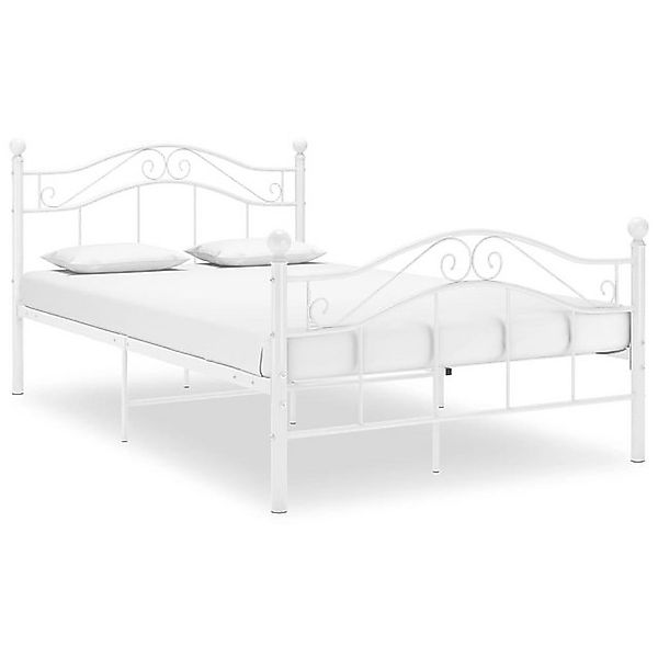 furnicato Bettgestell Bett Weiß Metall 120x200 günstig online kaufen