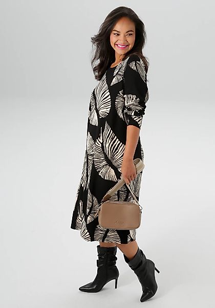 Aniston PLUS Jerseykleid, aus weicher Milano Rib-Qualität - NEUE KOLLEKTION günstig online kaufen