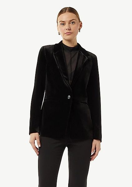 comma Jackenblazer Indoor-Blazer Samt-Blazer mit Reverskragen günstig online kaufen