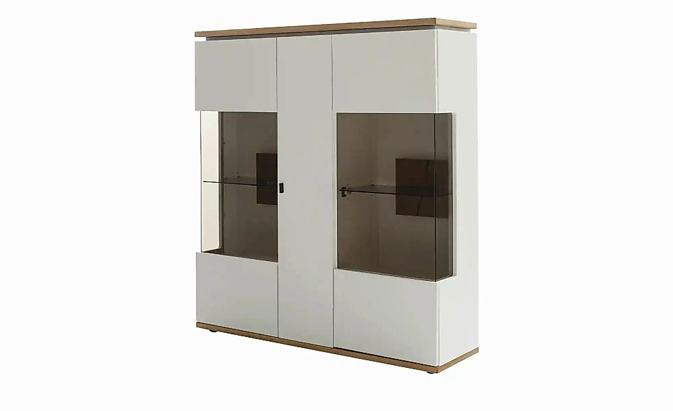 uno Highboard  Marlea ¦ weiß ¦ Maße (cm): B: 130 H: 143 T: 37.0 Kommoden & günstig online kaufen