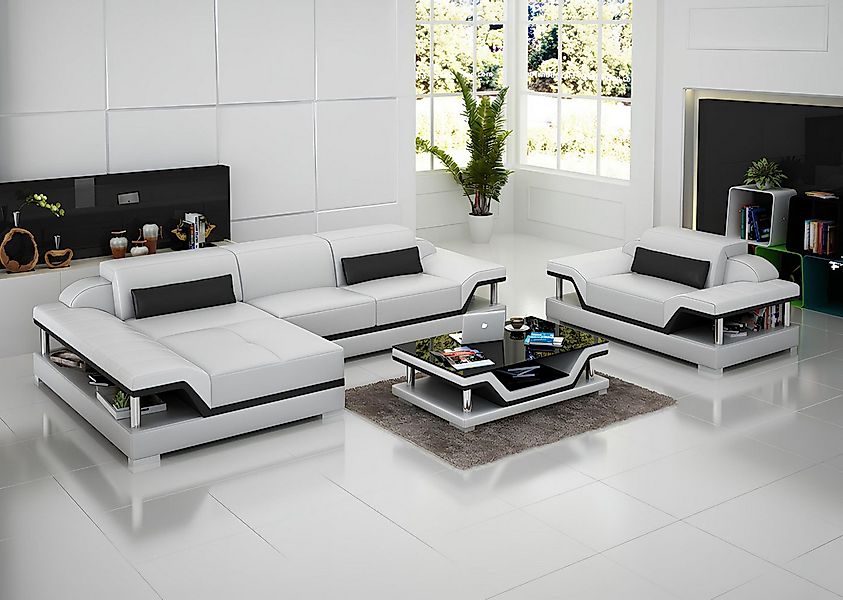 Xlmoebel Sofa Neues Design Ledersofa mit Eckcouch und Polsterung - stilvoll günstig online kaufen