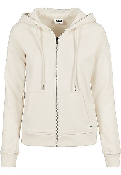 URBAN CLASSICS Sweatjacke Urban Classics Damen Ladies Organic Terry Zip Hoo günstig online kaufen