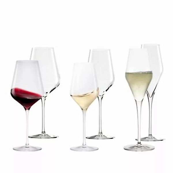 6-tlg QUATROPHIL Weinglas Sektglas Single-Set Trinkgläser transparent günstig online kaufen