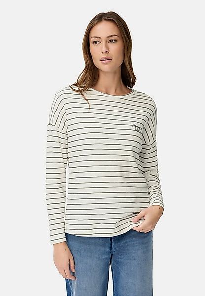 camel active Langarmshirt aus reiner Baumwolle Langarm Rundhals günstig online kaufen