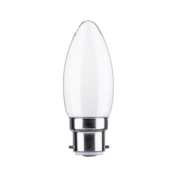 Paulmann LED-Kerze B22d 4,7W 2.700K opal dimmbar günstig online kaufen