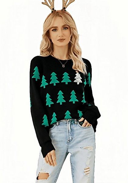 YRIIOMO Strickpullover Eleganter Damenpullover mit weichem, elastischem Mat günstig online kaufen