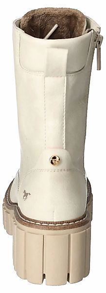 Mustang Shoes Schnürboots, Blockabsatz, Schnürstiefelette mit günstig online kaufen