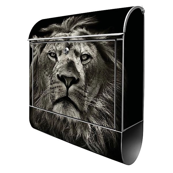 Banjado Design Briefkasten Silber Pulverbeschichtet 39x47x14cm 2 Schlüssel günstig online kaufen