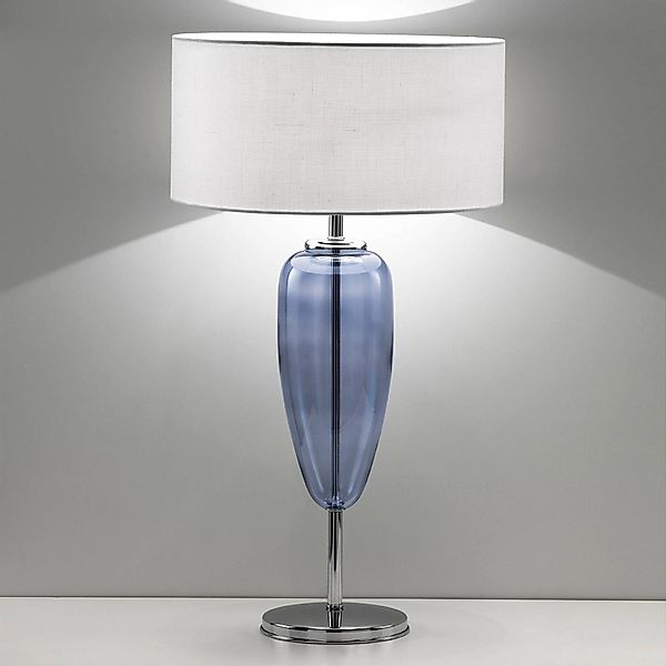 Tischlampe Show Ogiva, Glaselement blau, Höhe 82 cm günstig online kaufen